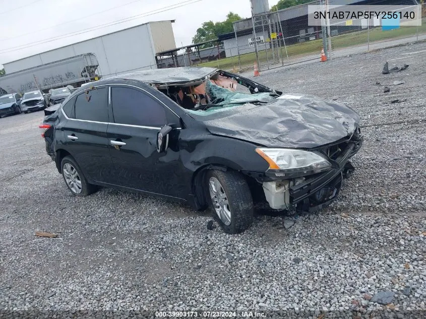 2015 Nissan Sentra Sv VIN: 3N1AB7AP5FY256140 Lot: 39903173