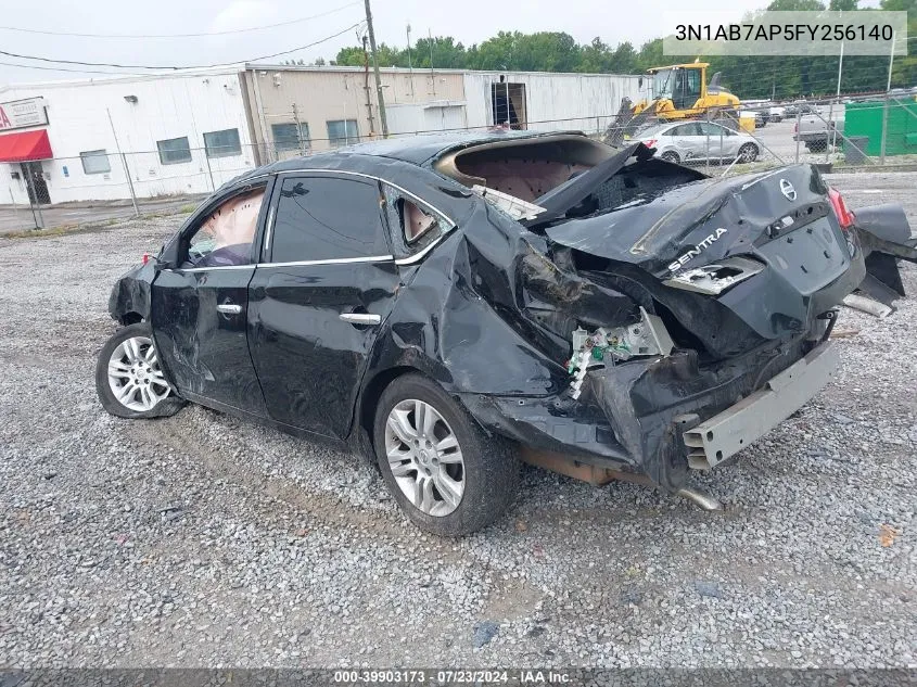 2015 Nissan Sentra Sv VIN: 3N1AB7AP5FY256140 Lot: 39903173