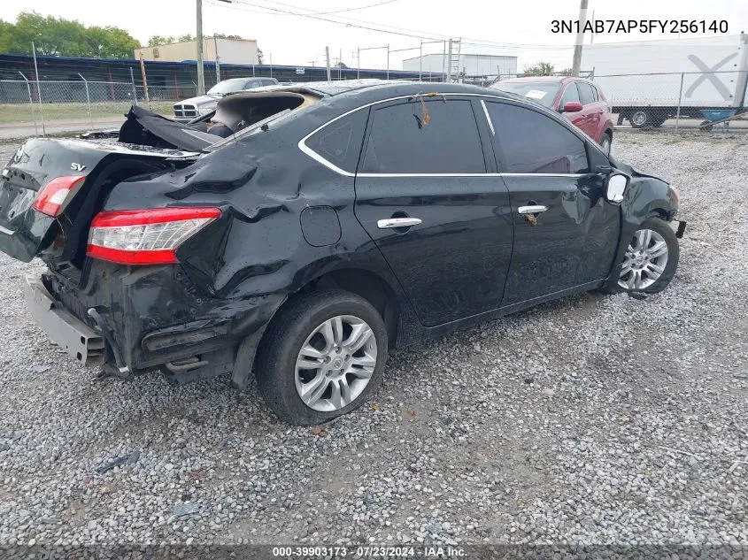 2015 Nissan Sentra Sv VIN: 3N1AB7AP5FY256140 Lot: 39903173