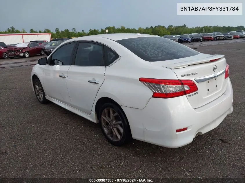 2015 Nissan Sentra Sr VIN: 3N1AB7AP8FY331784 Lot: 39907303