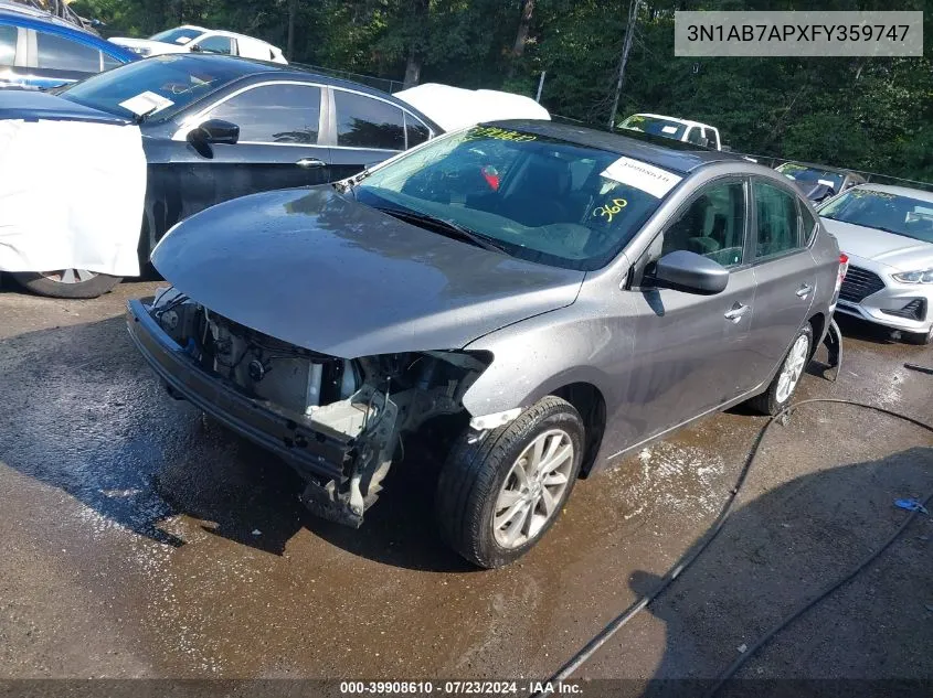 3N1AB7APXFY359747 2015 Nissan Sentra Sv