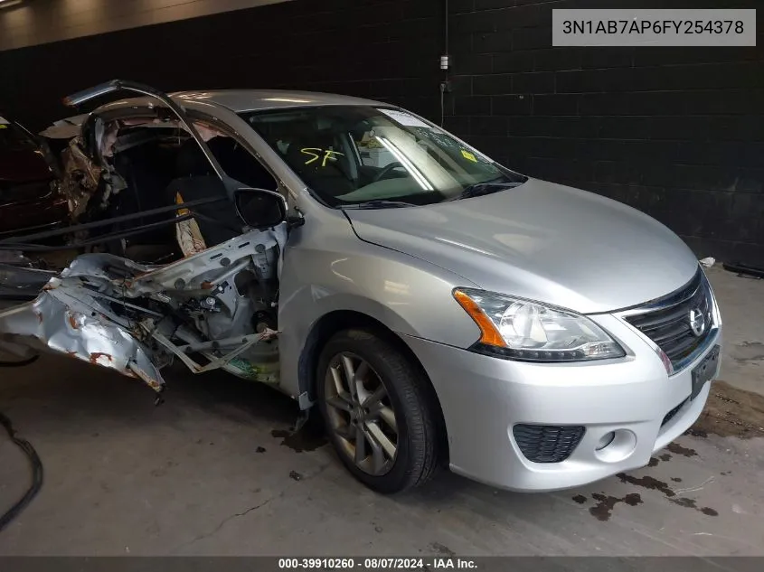 2015 Nissan Sentra Sr VIN: 3N1AB7AP6FY254378 Lot: 39910260