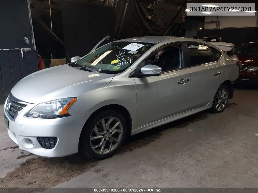 2015 Nissan Sentra Sr VIN: 3N1AB7AP6FY254378 Lot: 39910260