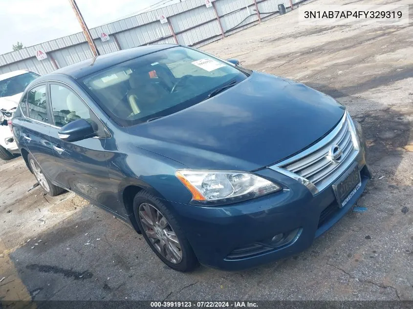 2015 Nissan Sentra Sl VIN: 3N1AB7AP4FY329319 Lot: 39919123