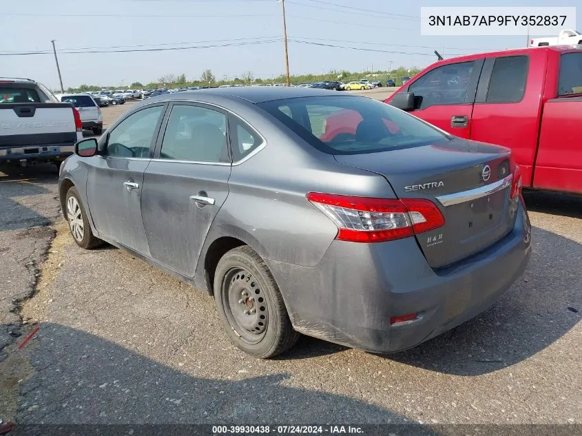 3N1AB7AP9FY352837 2015 Nissan Sentra S