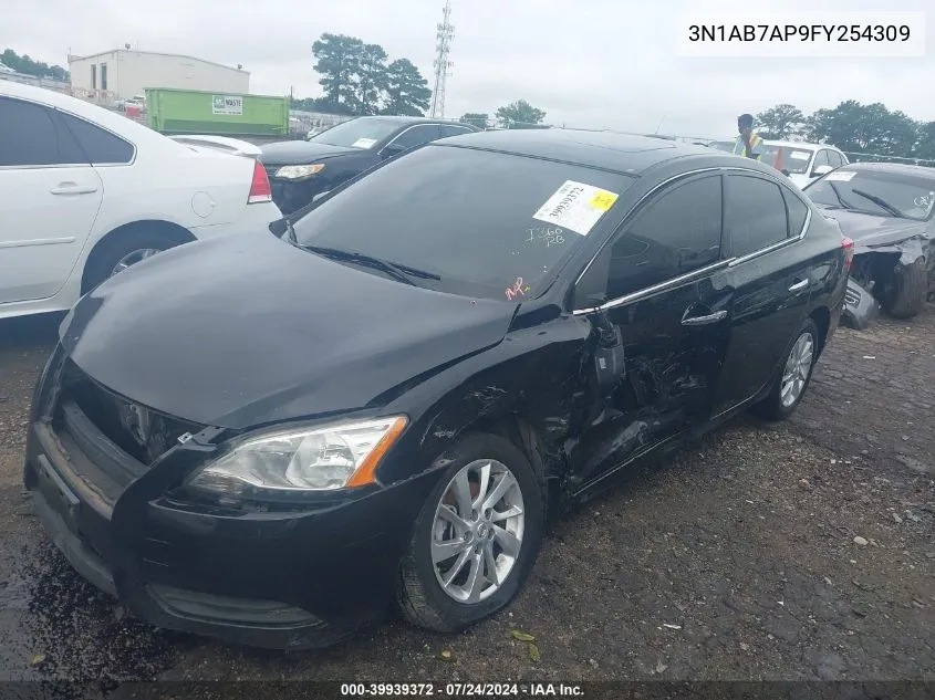 2015 Nissan Sentra Sv VIN: 3N1AB7AP9FY254309 Lot: 39939372