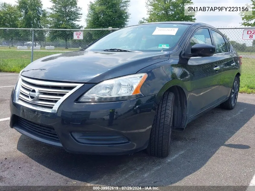 2015 Nissan Sentra S VIN: 3N1AB7AP9FY223156 Lot: 39952619