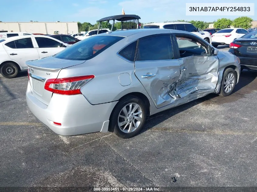 3N1AB7AP4FY254833 2015 Nissan Sentra Sv