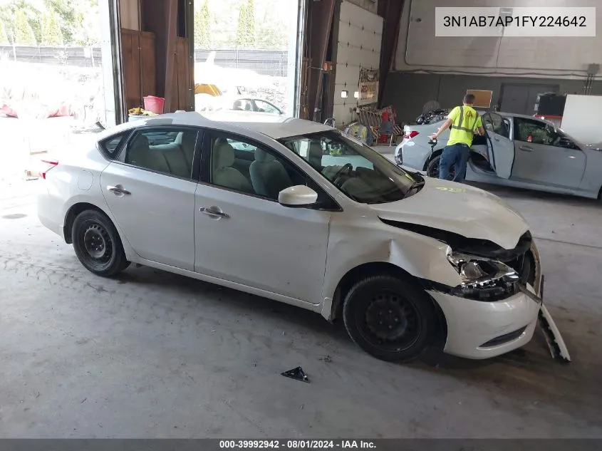 3N1AB7AP1FY224642 2015 Nissan Sentra Sv