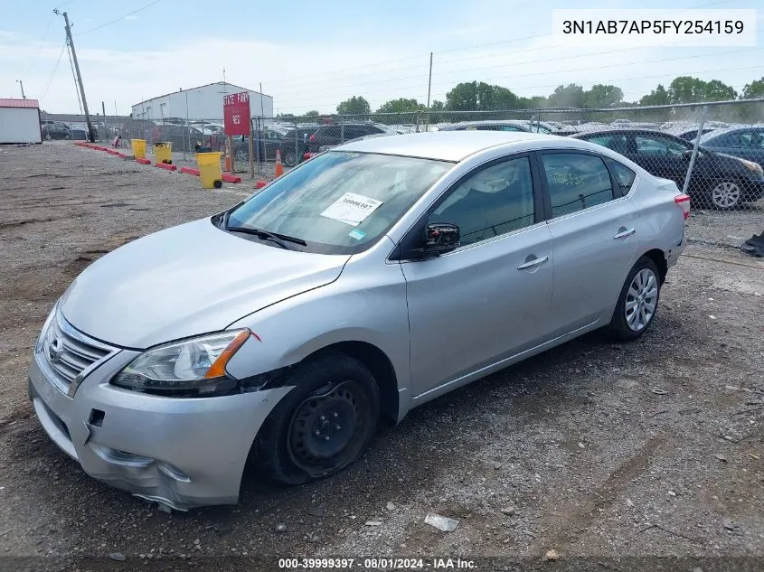 3N1AB7AP5FY254159 2015 Nissan Sentra S