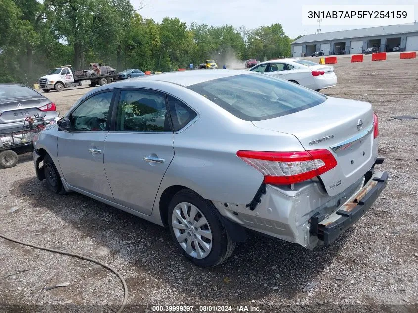 2015 Nissan Sentra S VIN: 3N1AB7AP5FY254159 Lot: 39999397