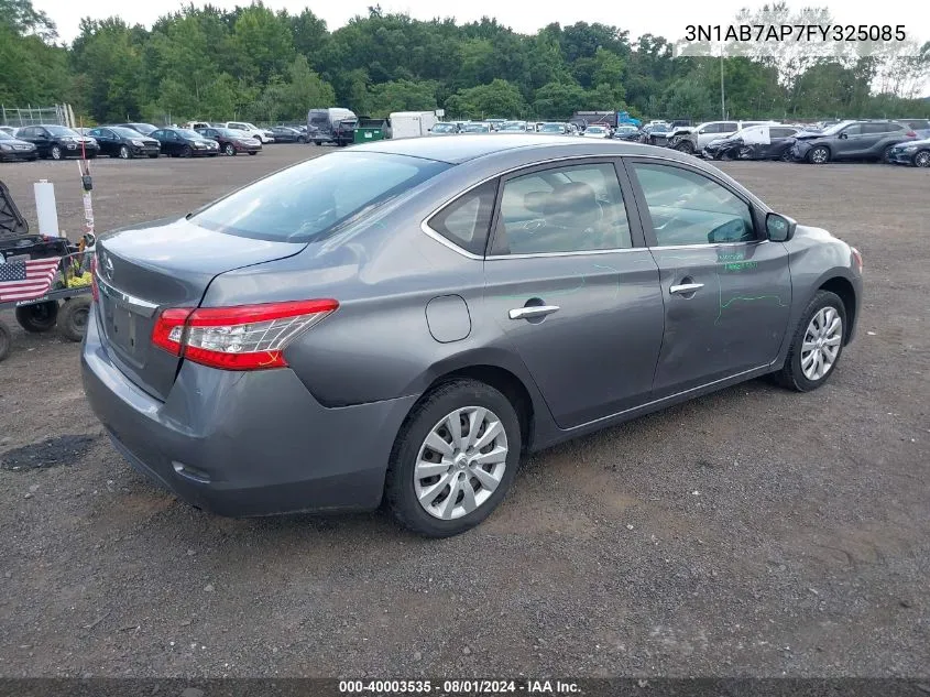 3N1AB7AP7FY325085 2015 Nissan Sentra S