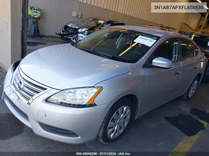 3N1AB7APXFL658636 2015 Nissan Sentra Fe+ S/S/Sl/Sr/Sv