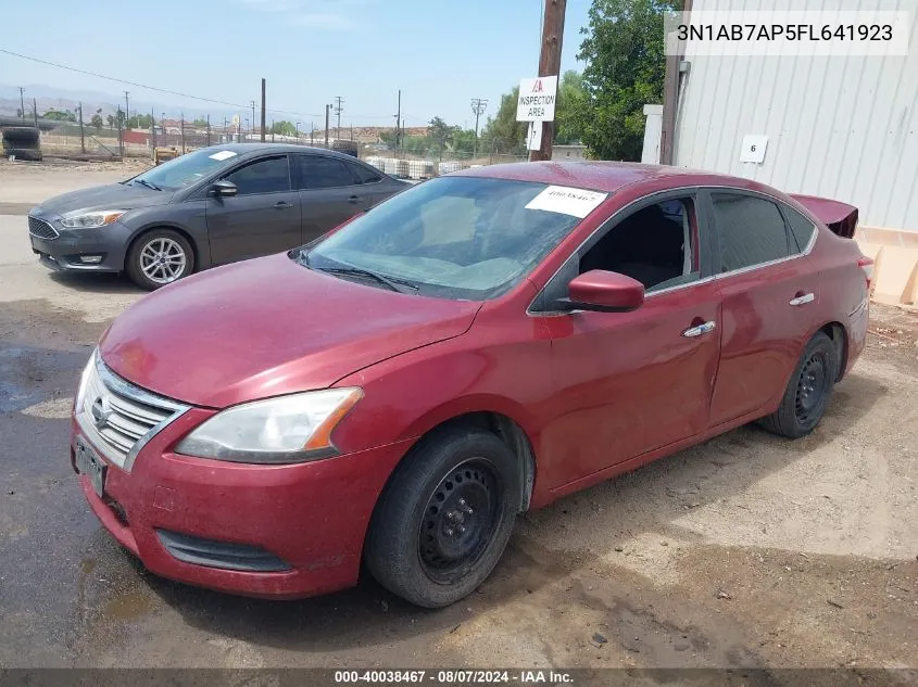 2015 Nissan Sentra Fe+ S/S/Sl/Sr/Sv VIN: 3N1AB7AP5FL641923 Lot: 40038467