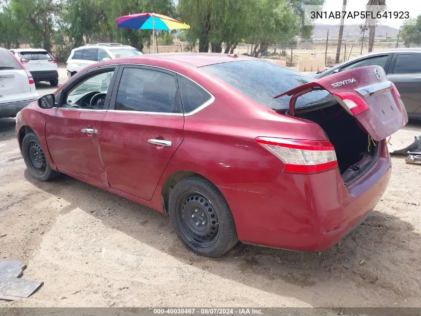 3N1AB7AP5FL641923 2015 Nissan Sentra Fe+ S/S/Sl/Sr/Sv