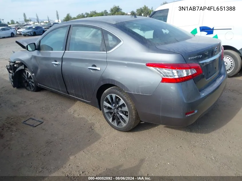 3N1AB7AP4FL651388 2015 Nissan Sentra Fe+ S/S/Sl/Sr/Sv