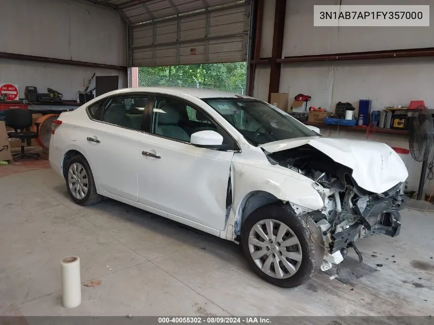 3N1AB7AP1FY357000 2015 Nissan Sentra S/Sv/Sr/Sl