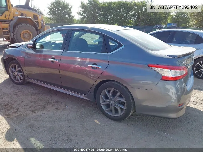 3N1AB7AP7FY293402 2015 Nissan Sentra Sr