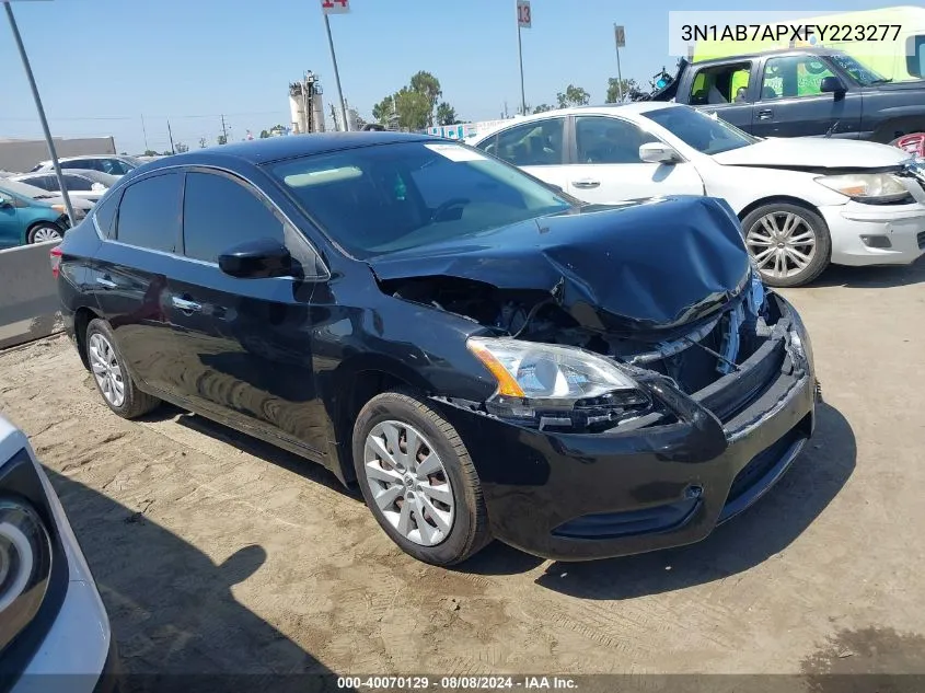 3N1AB7APXFY223277 2015 Nissan Sentra Sv