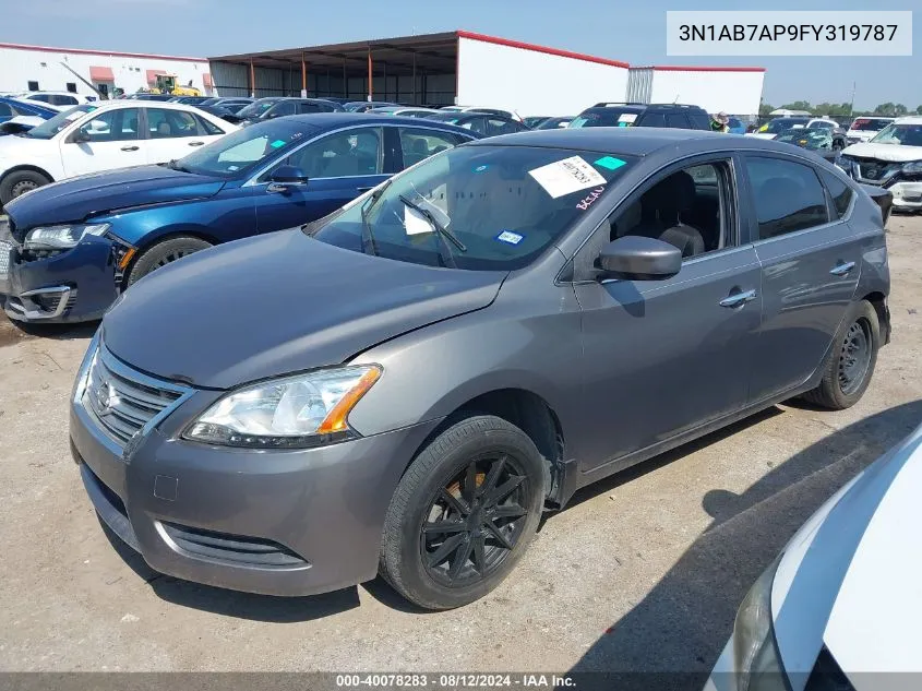 3N1AB7AP9FY319787 2015 Nissan Sentra Sv