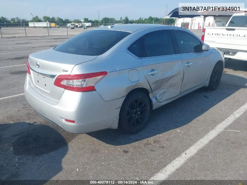 3N1AB7AP1FY334901 2015 Nissan Sentra S/Sv/Sr/Sl