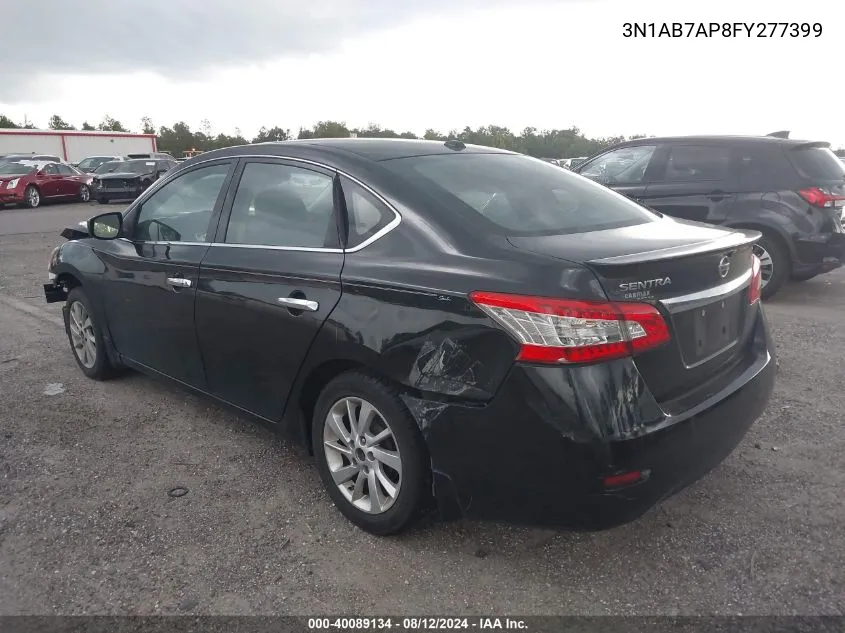 2015 Nissan Sentra Sv VIN: 3N1AB7AP8FY277399 Lot: 40089134