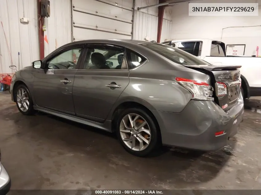 2015 Nissan Sentra Sr VIN: 3N1AB7AP1FY229629 Lot: 40091083