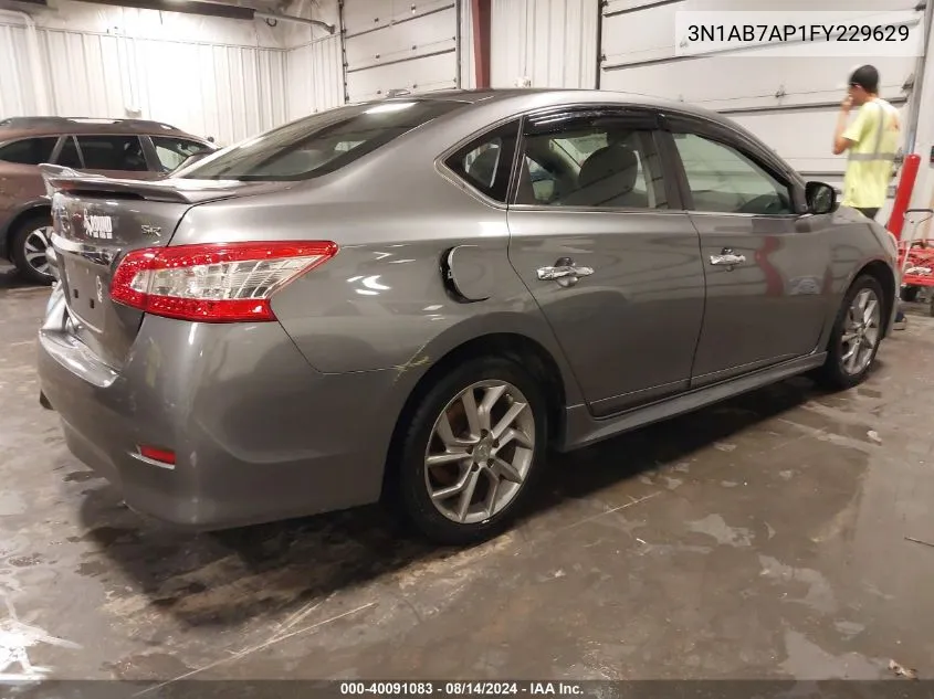 2015 Nissan Sentra Sr VIN: 3N1AB7AP1FY229629 Lot: 40091083