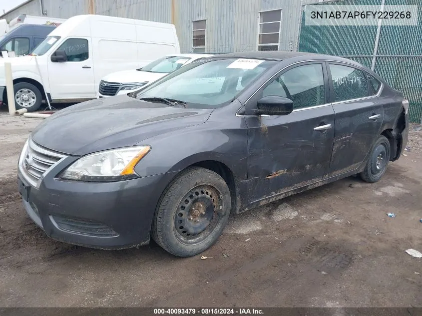 3N1AB7AP6FY229268 2015 Nissan Sentra Fe+ S/S/Sl/Sr/Sv