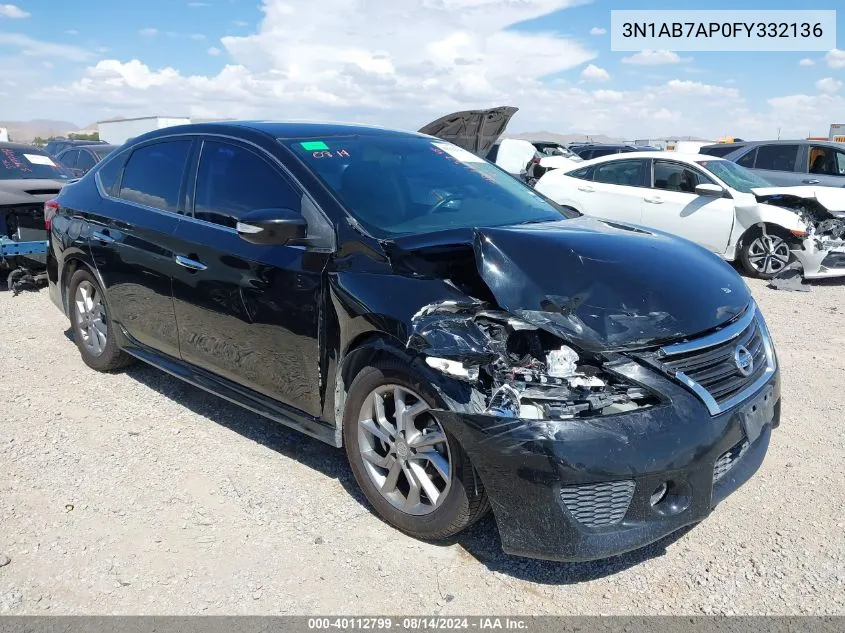 3N1AB7AP0FY332136 2015 Nissan Sentra Sr