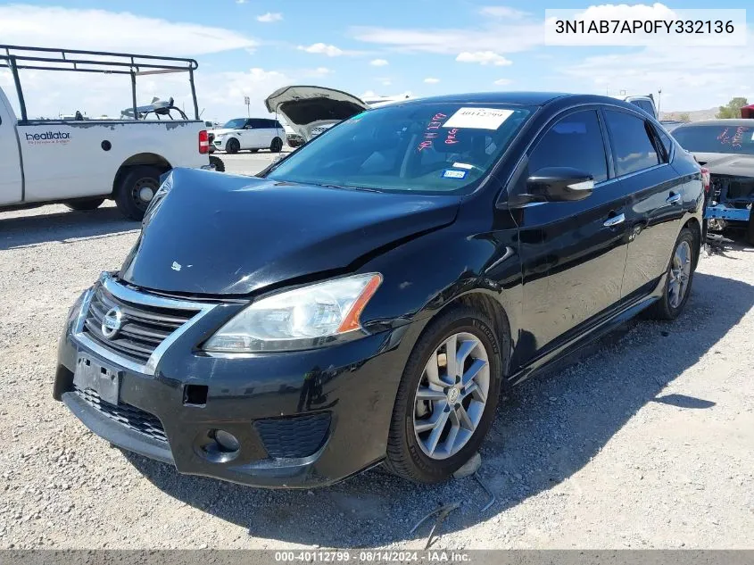 3N1AB7AP0FY332136 2015 Nissan Sentra Sr