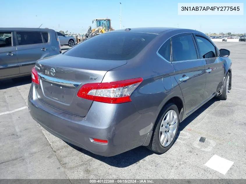 3N1AB7AP4FY277545 2015 Nissan Sentra Sv