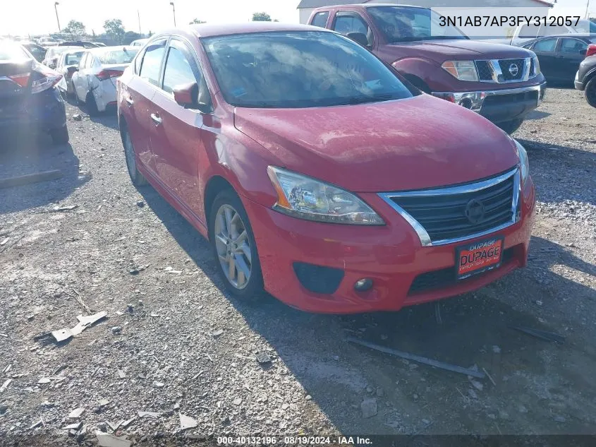 2015 Nissan Sentra Sr VIN: 3N1AB7AP3FY312057 Lot: 40132196