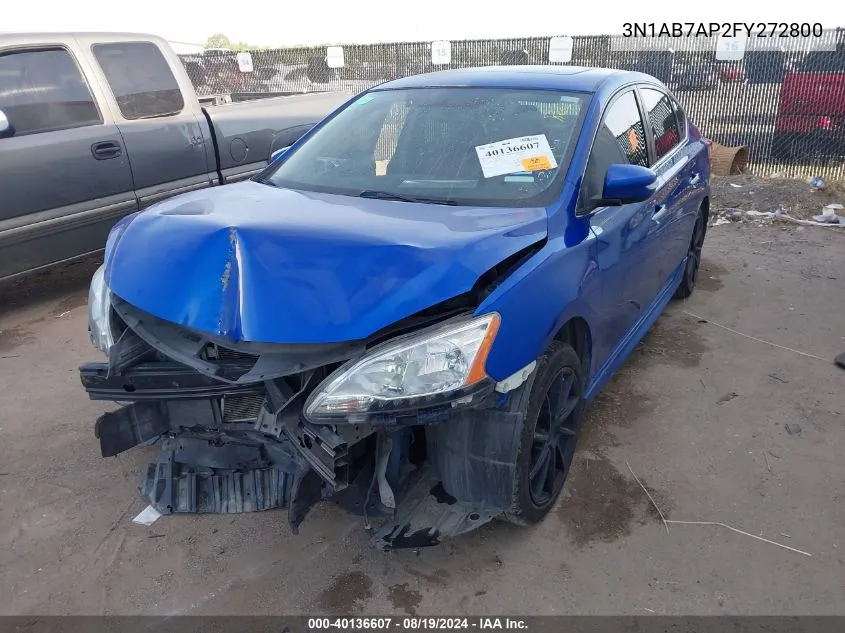 3N1AB7AP2FY272800 2015 Nissan Sentra Sr