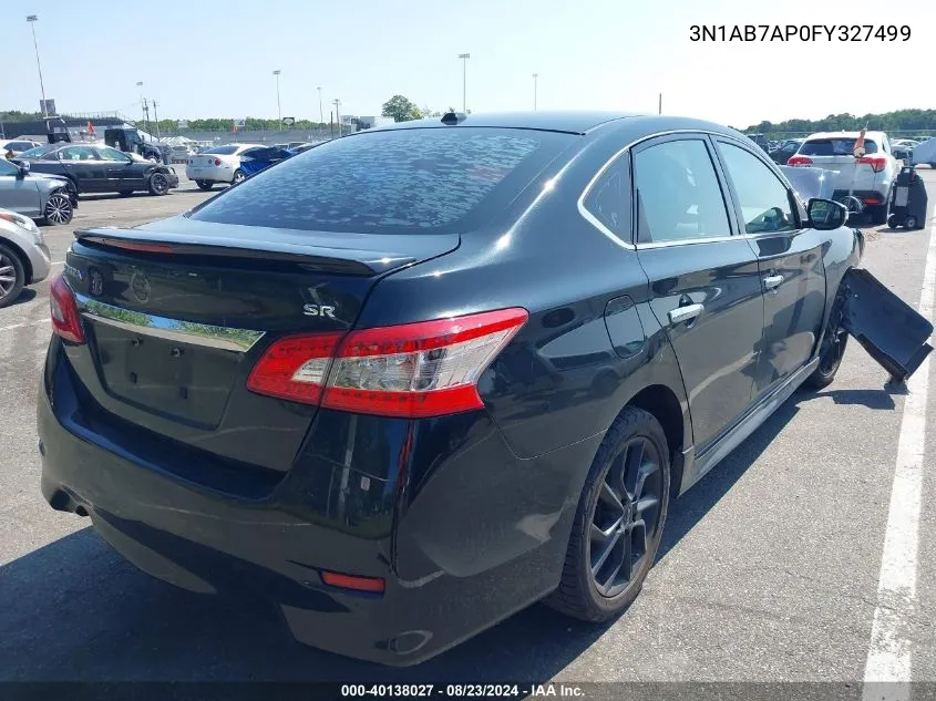 2015 Nissan Sentra Sr VIN: 3N1AB7AP0FY327499 Lot: 40138027