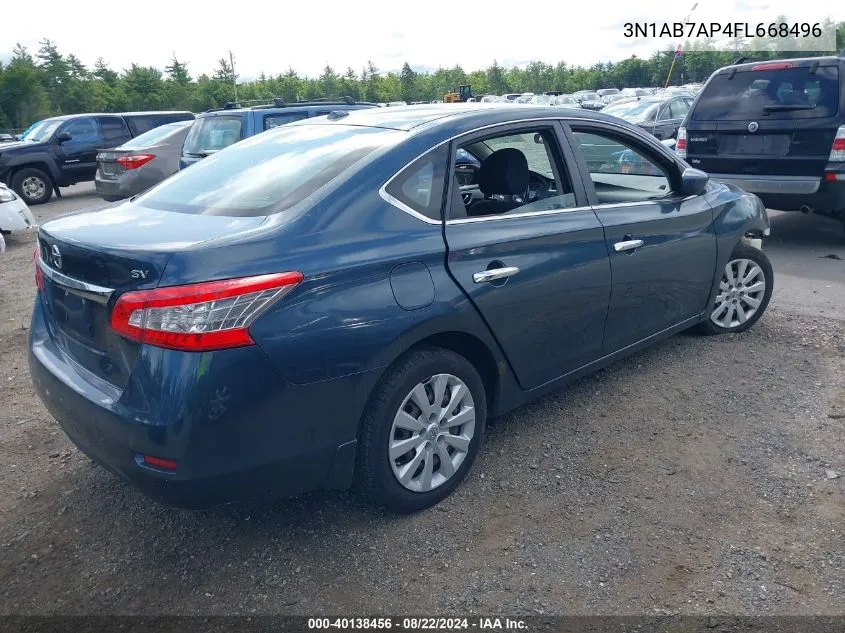 3N1AB7AP4FL668496 2015 Nissan Sentra Sv