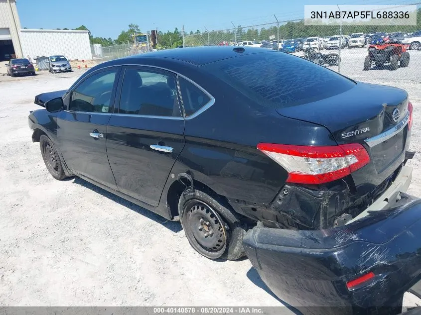 3N1AB7AP5FL688336 2015 Nissan Sentra S/Sv/Sr/Sl