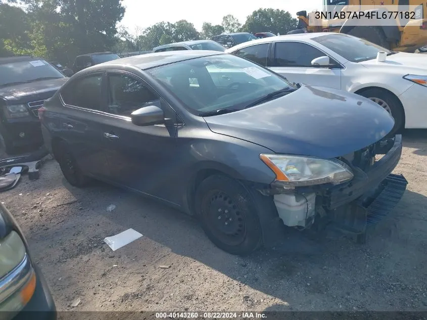 2015 Nissan Sentra Sv VIN: 3N1AB7AP4FL677182 Lot: 40143260