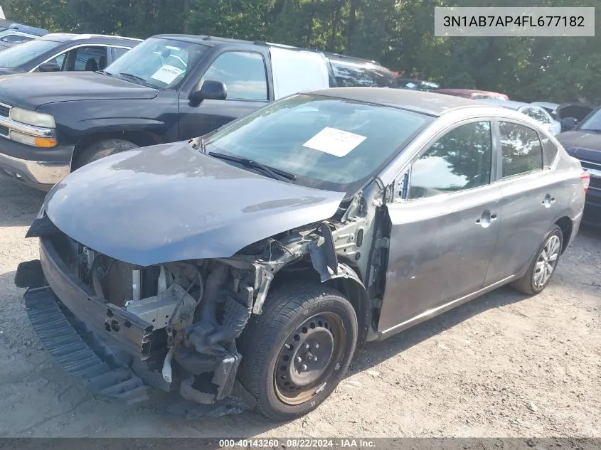 3N1AB7AP4FL677182 2015 Nissan Sentra Sv