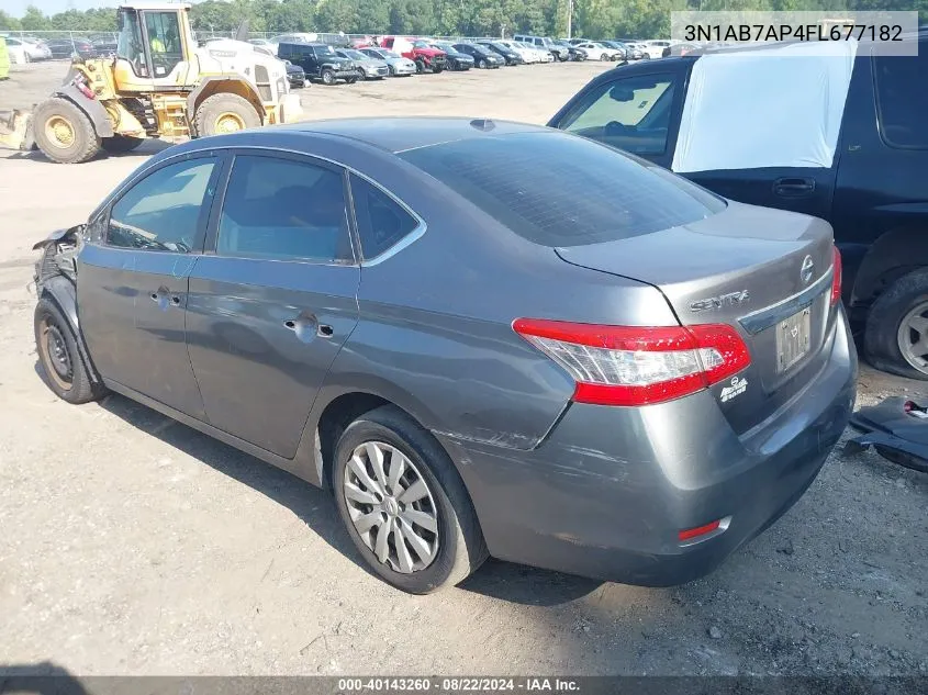 2015 Nissan Sentra Sv VIN: 3N1AB7AP4FL677182 Lot: 40143260