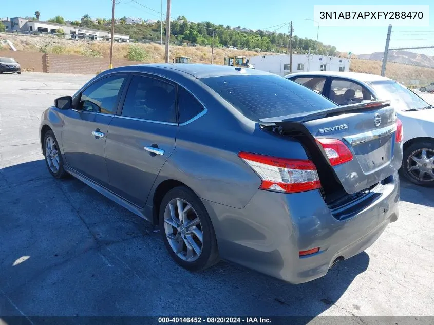 2015 Nissan Sentra Sr VIN: 3N1AB7APXFY288470 Lot: 40146452