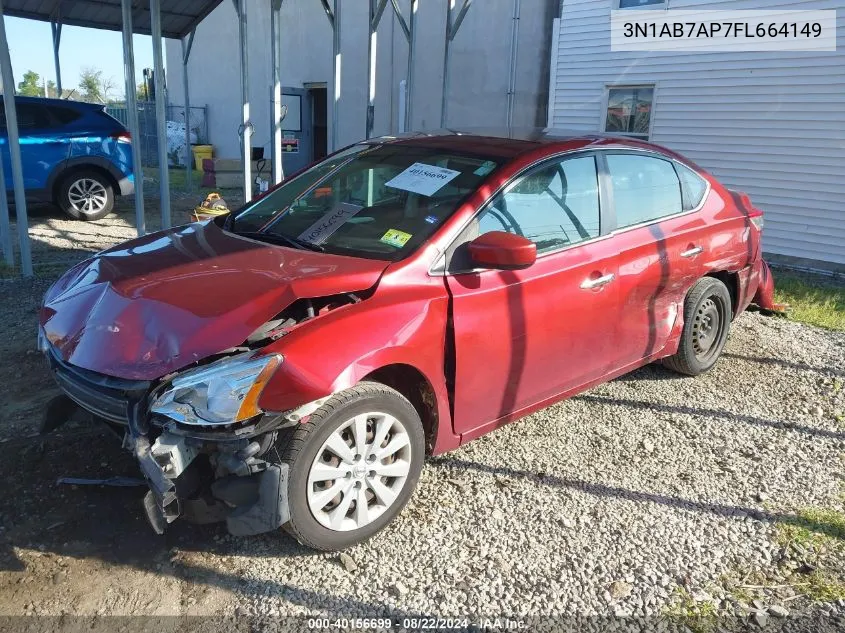 3N1AB7AP7FL664149 2015 Nissan Sentra Fe+ S/S/Sl/Sr/Sv