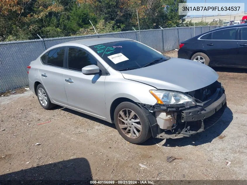 2015 Nissan Sentra Fe+ S/S/Sl/Sr/Sv VIN: 3N1AB7AP9FL634537 Lot: 40156869