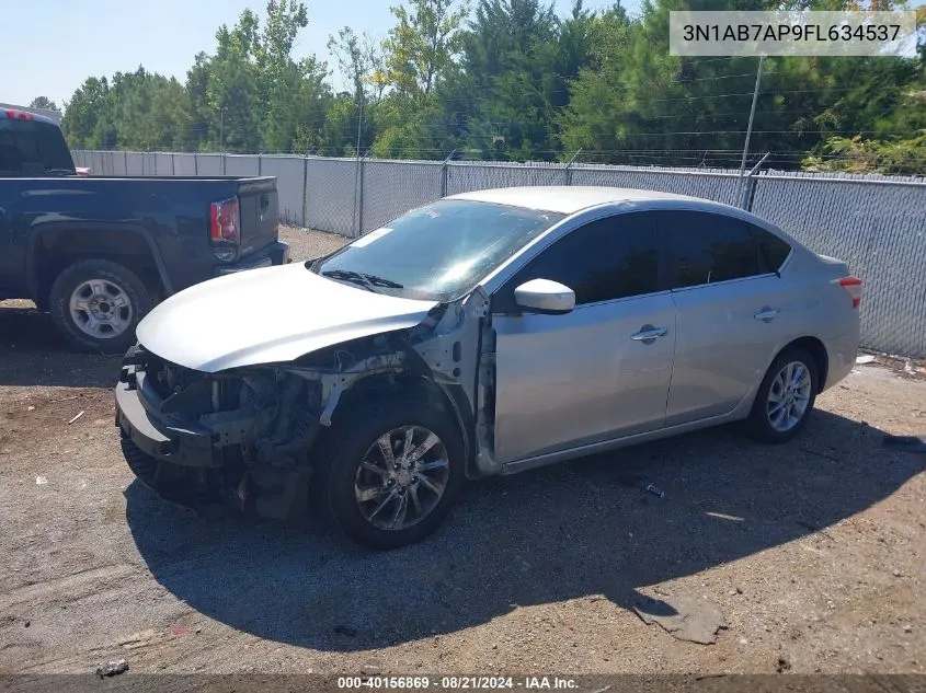 2015 Nissan Sentra Fe+ S/S/Sl/Sr/Sv VIN: 3N1AB7AP9FL634537 Lot: 40156869