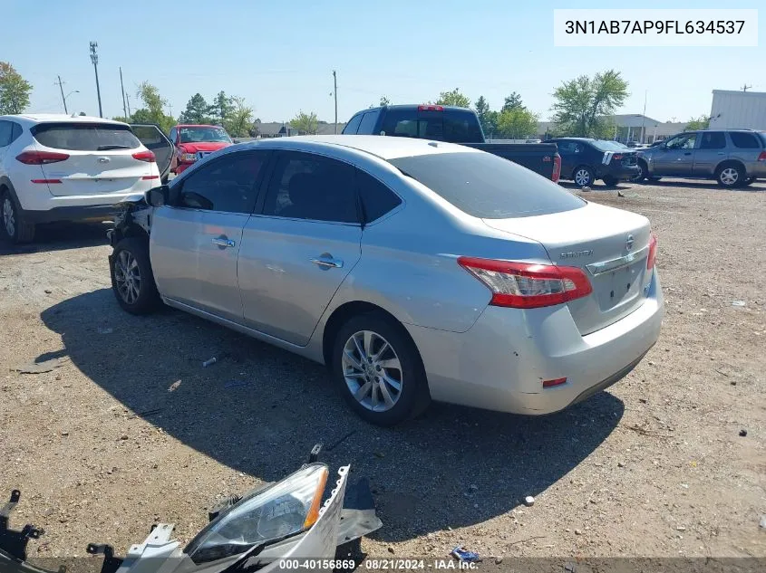 2015 Nissan Sentra Fe+ S/S/Sl/Sr/Sv VIN: 3N1AB7AP9FL634537 Lot: 40156869