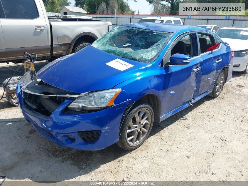 2015 Nissan Sentra Sr VIN: 3N1AB7AP6FY233689 Lot: 40164943