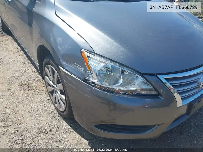 3N1AB7AP1FL668729 2015 Nissan Sentra Sv