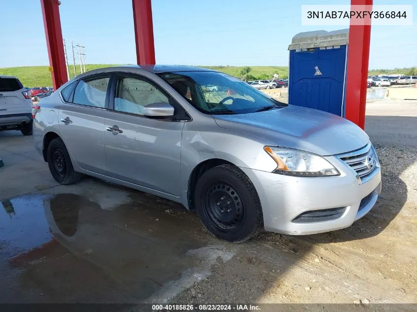 3N1AB7APXFY366844 2015 Nissan Sentra S