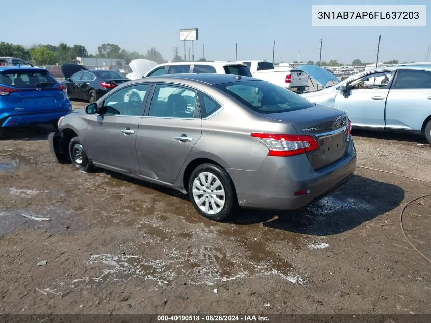 3N1AB7AP6FL637203 2015 Nissan Sentra Fe+ S/S/Sl/Sr/Sv