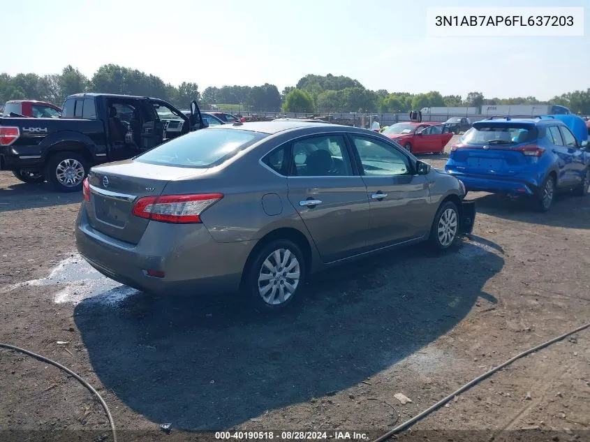 3N1AB7AP6FL637203 2015 Nissan Sentra Fe+ S/S/Sl/Sr/Sv